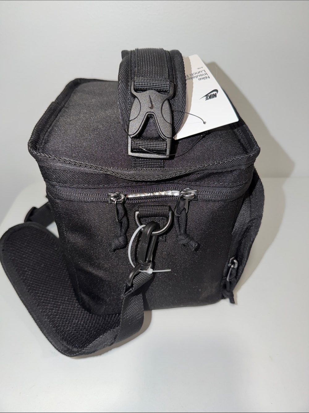NIKE Black Tactical Insulated Lunch Bag Crossbody Strap - Picture 3 of 10